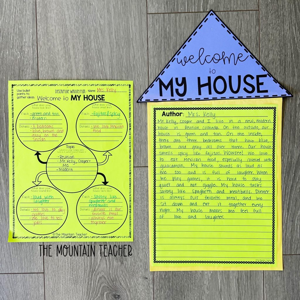 informative writing activity round up - welcome to my house craft and project