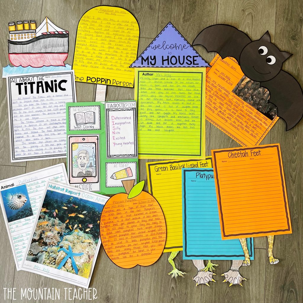 informative writing activity round up -crafts and projects for the year