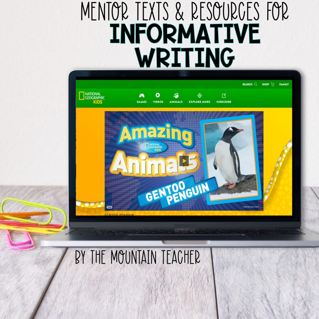 Mentor texts and resources for informative writing - National Geographic Kids