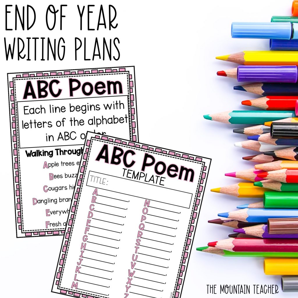End of Year Writing Projects and Plans | Poetry Book