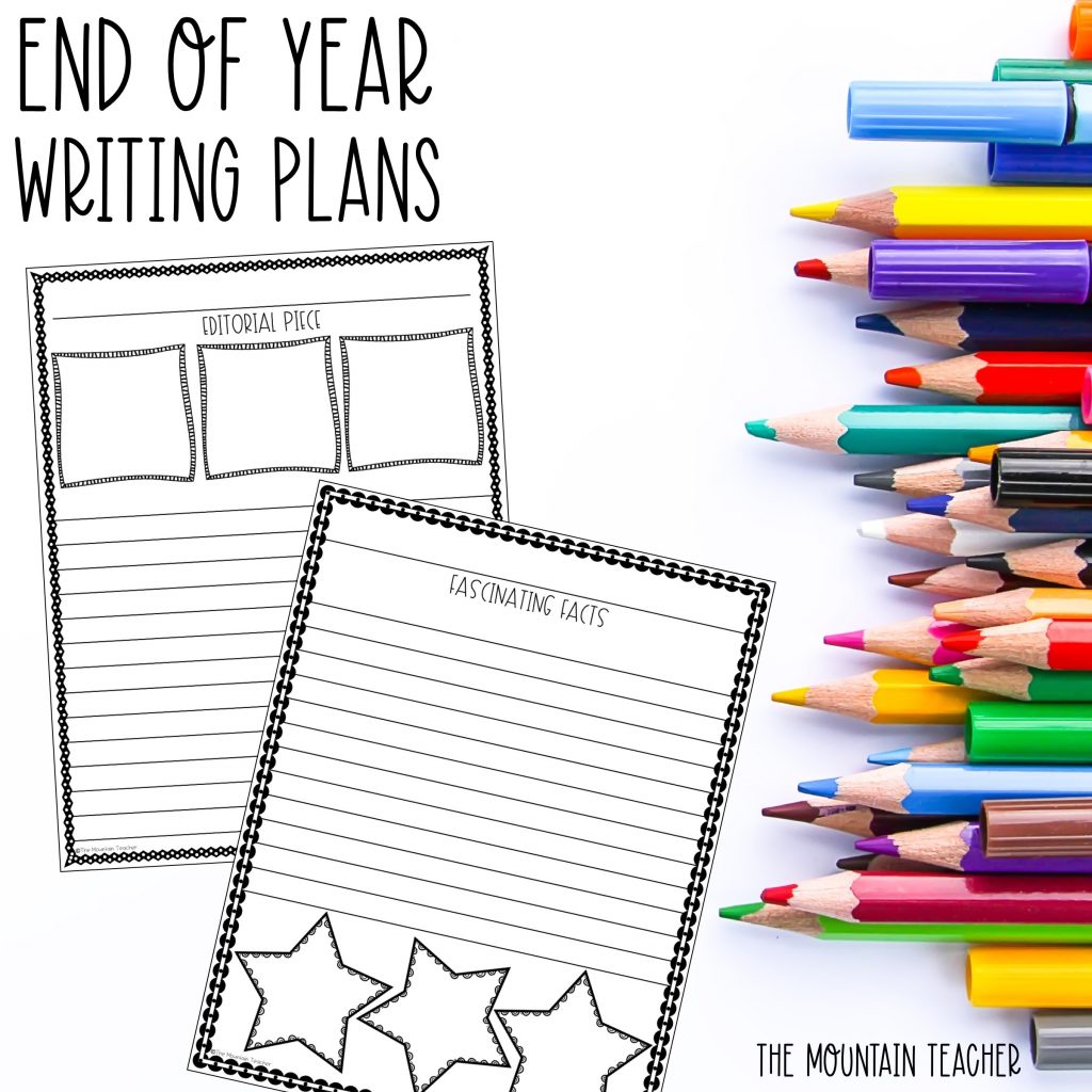 End of Year Writing Projects and Plans | Magazine Writing Project