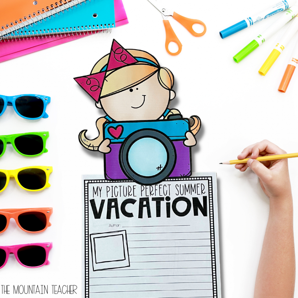 back to school writing ideas | narrative writing prompt and activity with craft