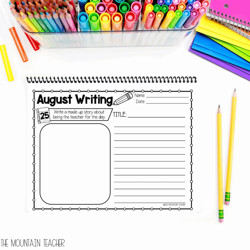 Back to School Writing Prompts and Activities - The Mountain Teacher