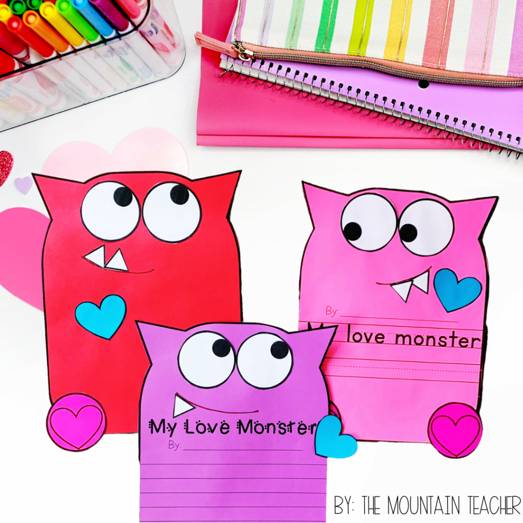The Most Delightful February Writing Activities I’ve Ever Seen | love monster craft and writing project for valentines day