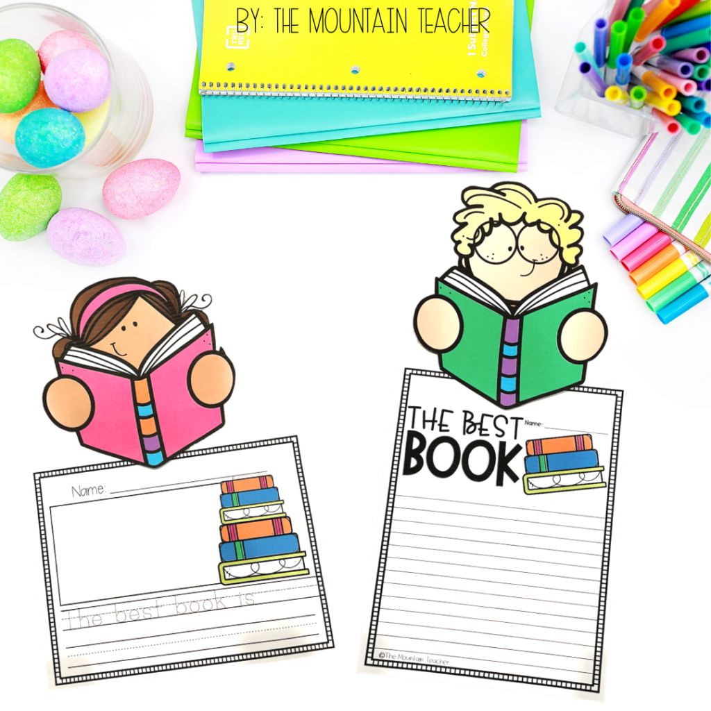 Easy Spring Writing Prompts for Elementary Students and Busy Teachers | the best book book report for battle of the books