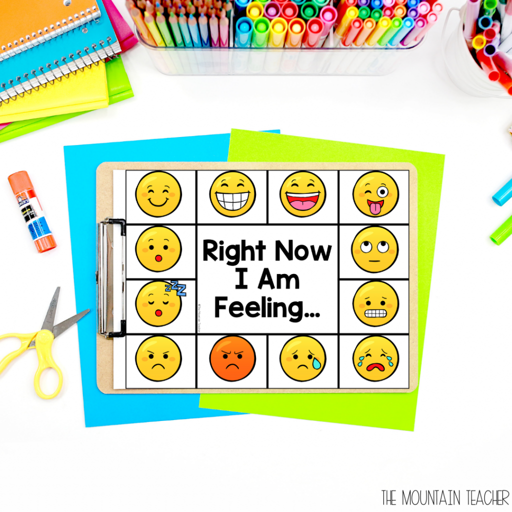 Ideas for Managing Emotions in the Classroom | emoji feelings chart for students