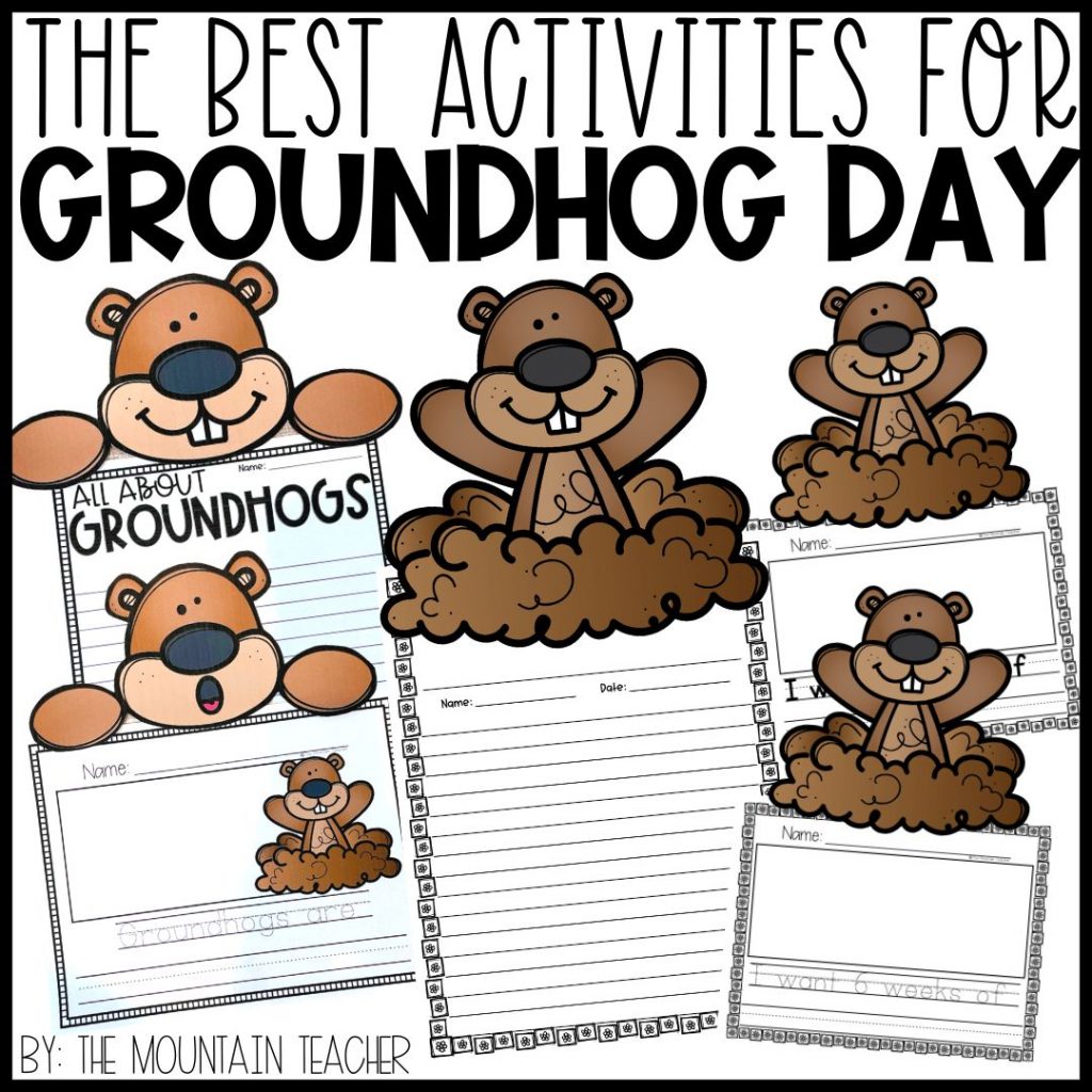 The Best Groundhog Day Activities for Classrooms | 2 Writing Projects for Elementary Students covering Opinion and Informative Writing about Groundhogs