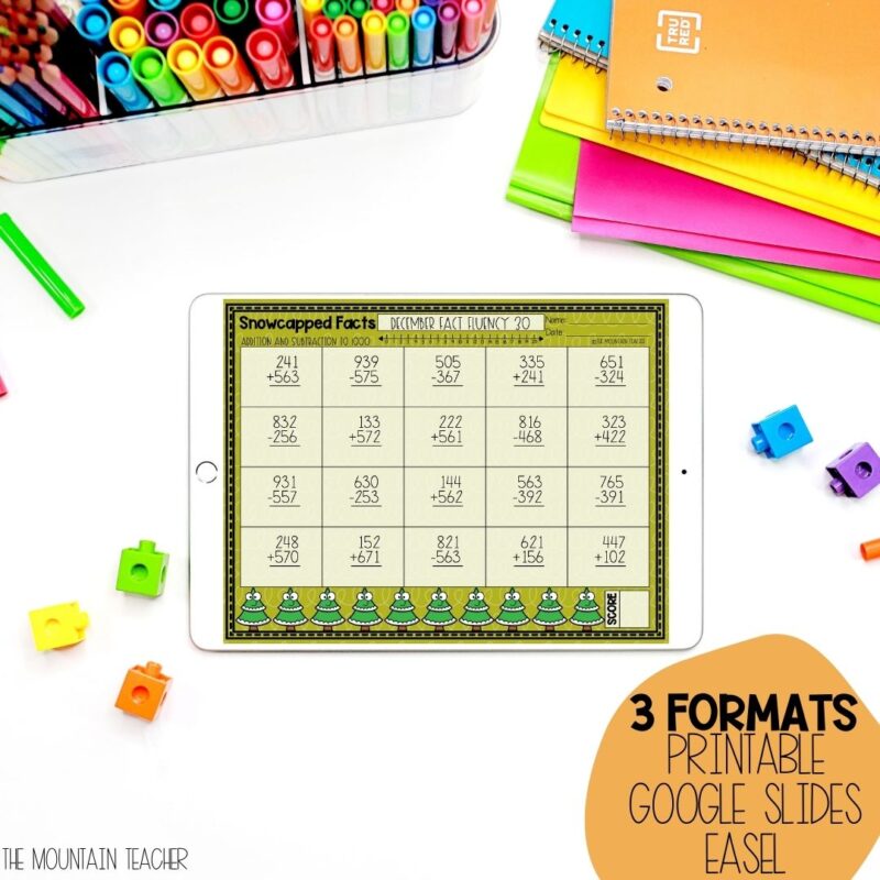 3 Digit Addition and Subtraction with Regrouping Worksheets YEAR BUNDLE ...