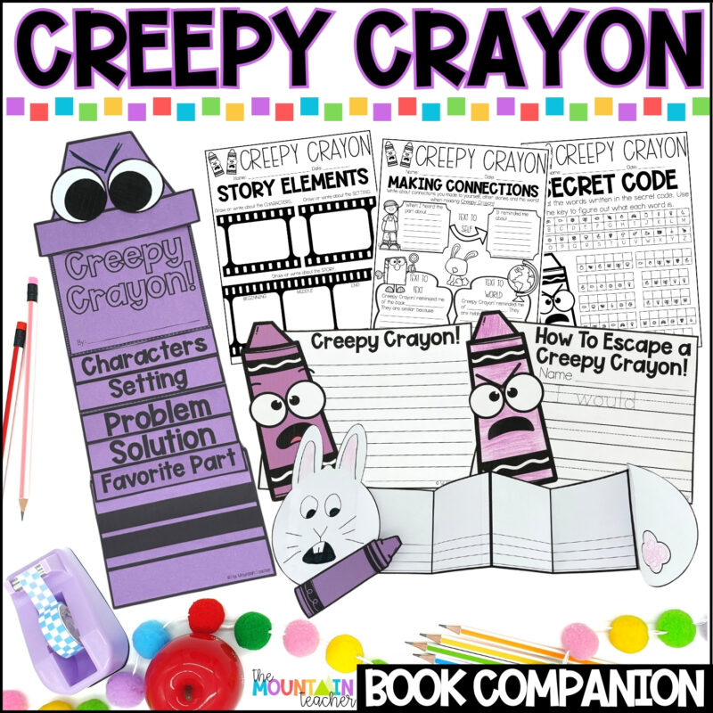 Creepy Crayon Book Companion | Reading and Writing Activities with ...