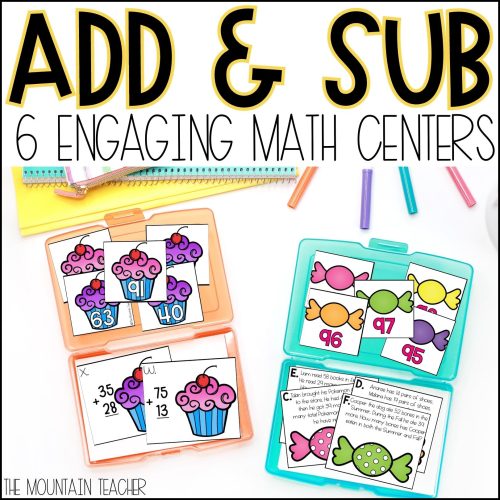 2 Digit Addition and Subtraction with Regrouping Activities with ...