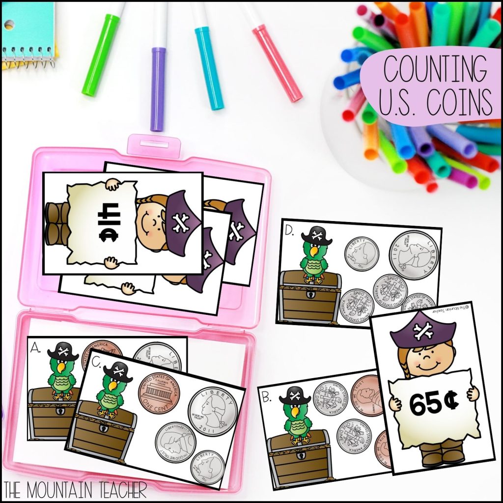 Counting Coins and Counting Money Activities 1st, 2nd or 3rd Grade Math ...