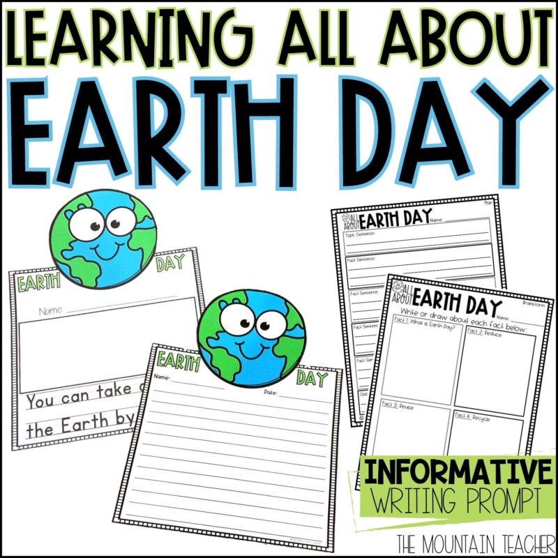 All About Earth Day Craft and April Writing Prompt for Earth Day ...