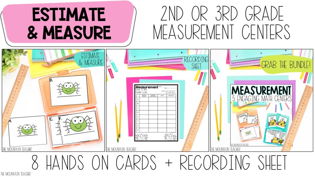 The Best 2nd Grade Measurement Activities - Estimate and Measure in Inches and Centimeters Center