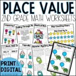 Place Value Hundreds Tens and Ones Worksheets and Activities for 1st 2nd or 3rd Grade