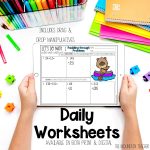 2 and 3 Digit Addition and Subtraction Worksheets for 2nd Grade Math Curriculum - Need the best 2 and 3 digit addition and subtraction lessons for your classroom? Teach students addition with regrouping and subtraction with regrouping in no time with these 6 weeks of FUN lesson plans. DAILY 2 and 3 digit addition and subtraction lesson plans, anchor charts, activities, and assessments are included.