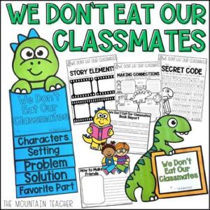 We Don't Eat Our Classmates Read Aloud Activities with Dinosaur Crafts ...