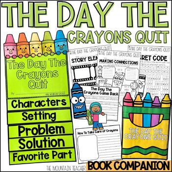 The Day the Crayons Quit Read Aloud Activities with Back to School Crayon Crafts