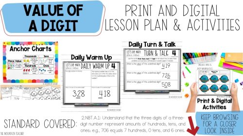 The Best Place Value Lessons for Your 2nd Graders - The Mountain Teacher
