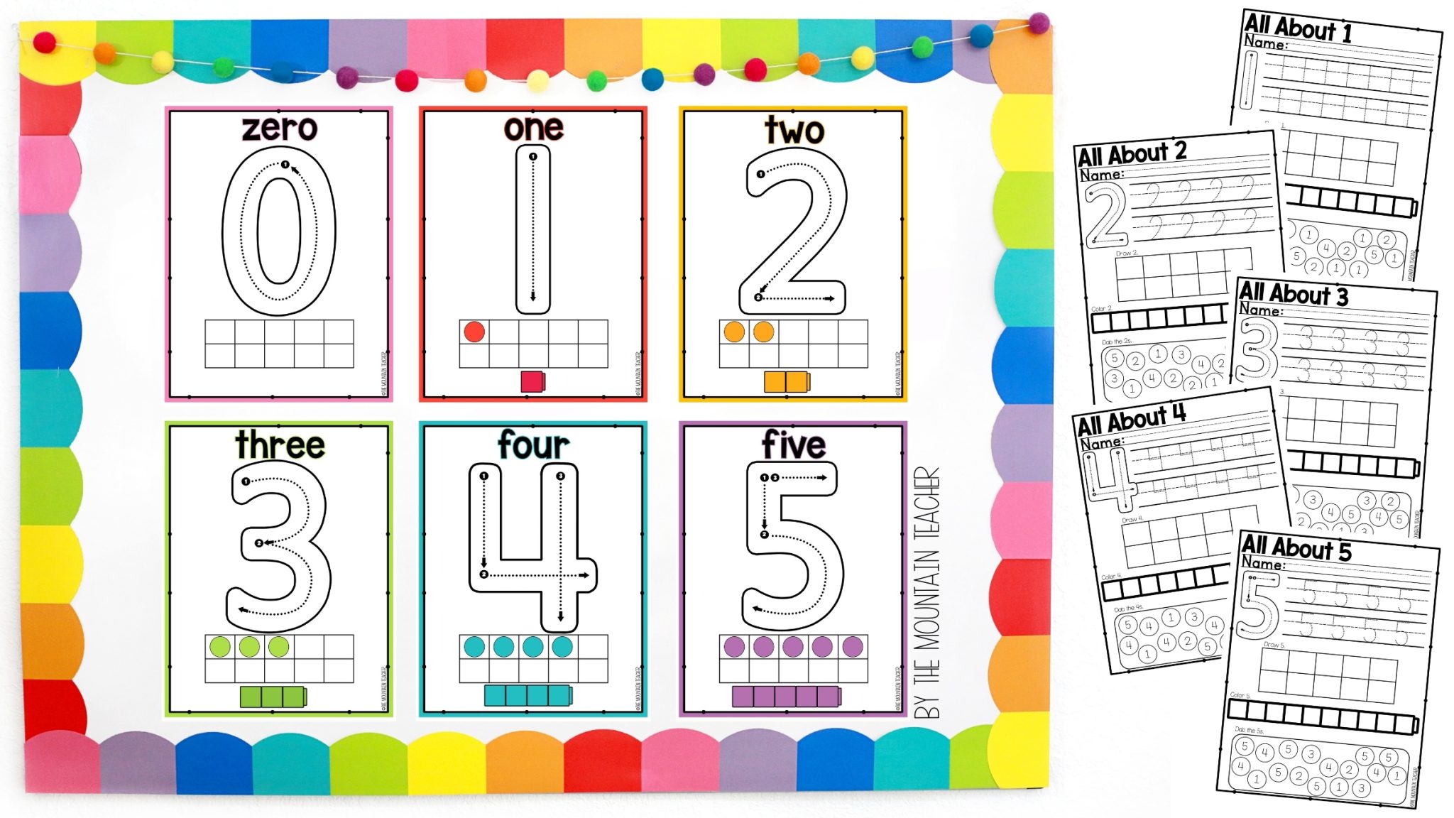 The Best Numbers to 5 Activities for Kindergarten - The Mountain Teacher
