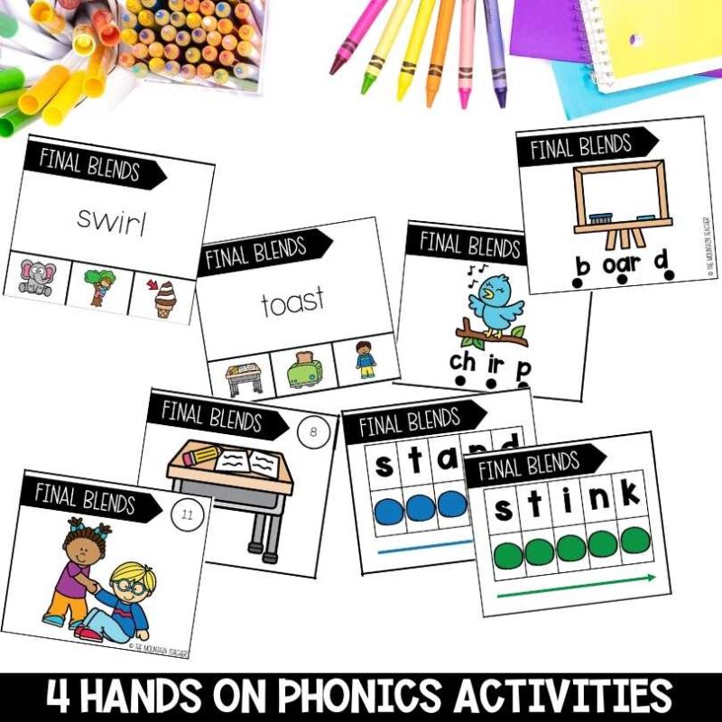 Final Blends Worksheets, Activities & Games for 2nd Grade Phonics or ...