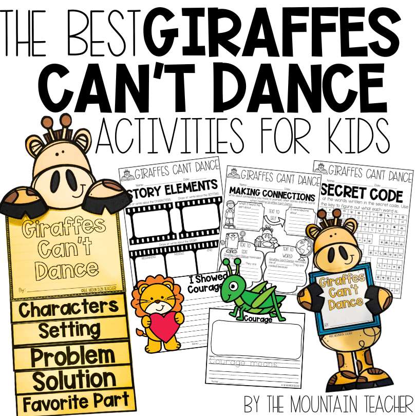 The Best Giraffes Can't Dance Activities for Busy Teachers