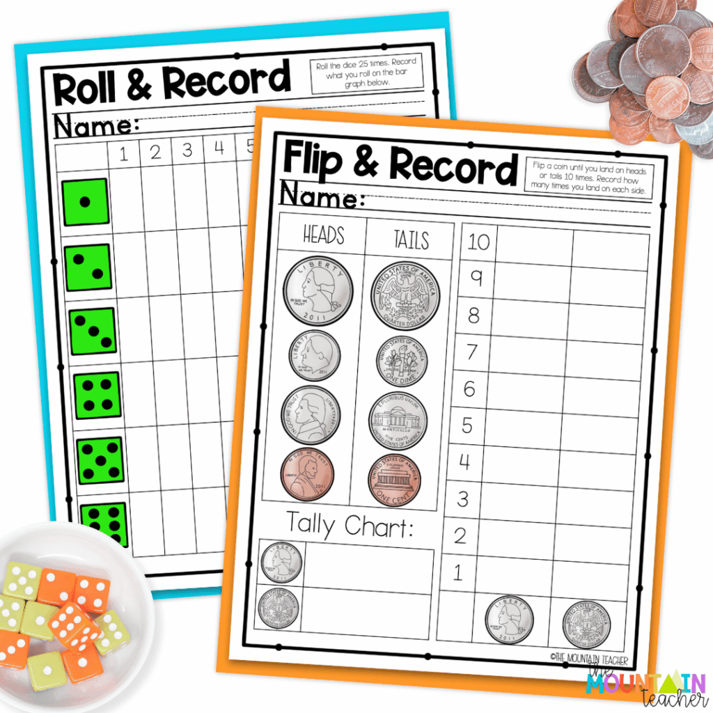 Teach kindergarten graphing with fun worksheets with hands-on elements.