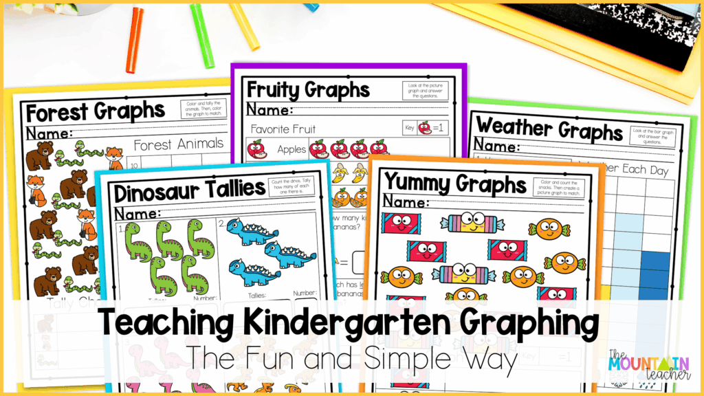 Teach kindergarten graphing the fun and simple way using these strategies and resources.