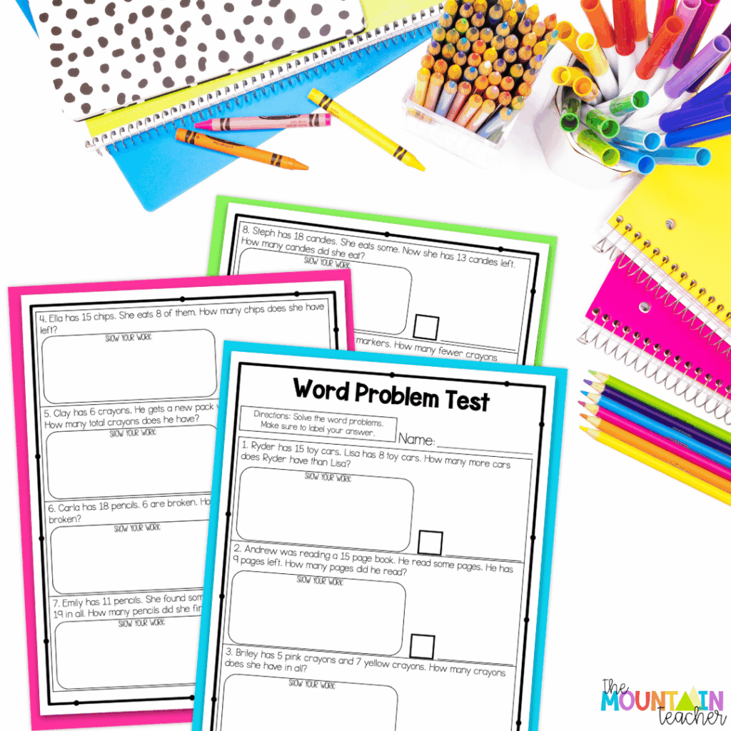 This unit includes a post test so you can assess student learning.