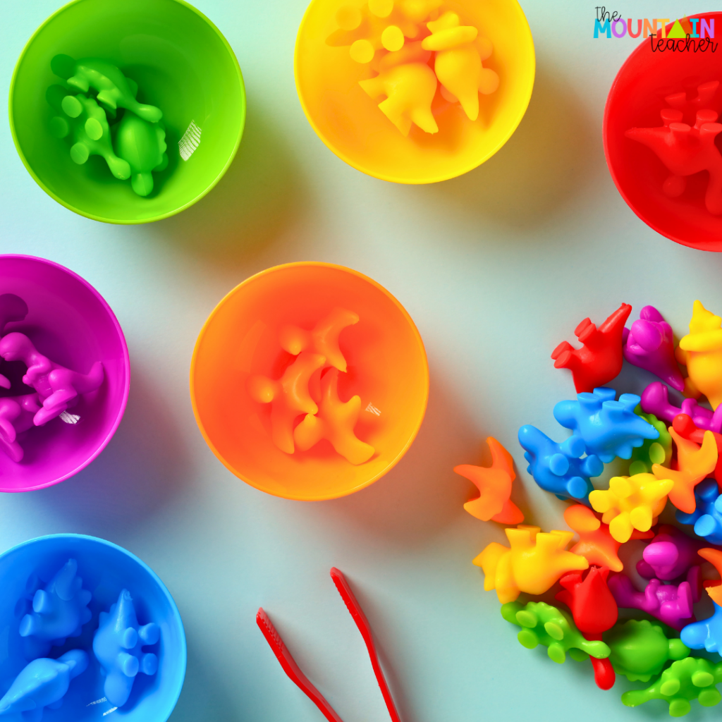 Before starting your first grade graphing activities, have students practice sorting classroom objects.