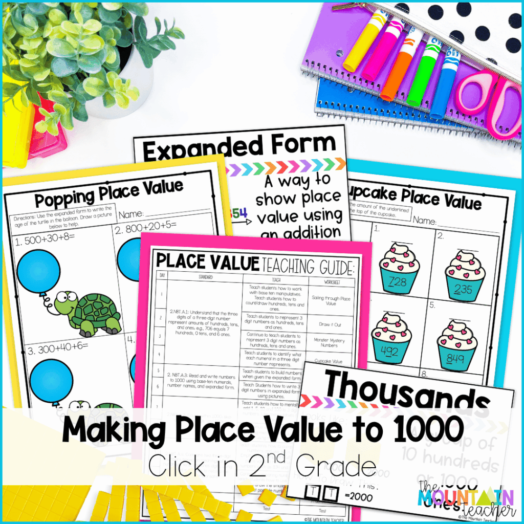 Make place value to 1000 click in 2nd grade with these engaging resources and ideas.