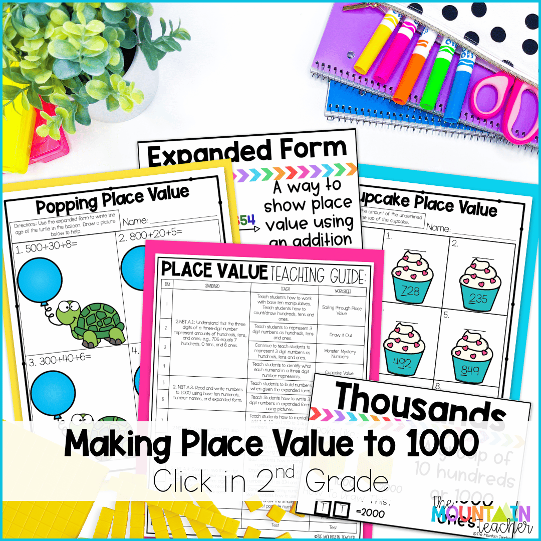 Make place value to 1000 click in 2nd grade with these engaging resources and ideas.
