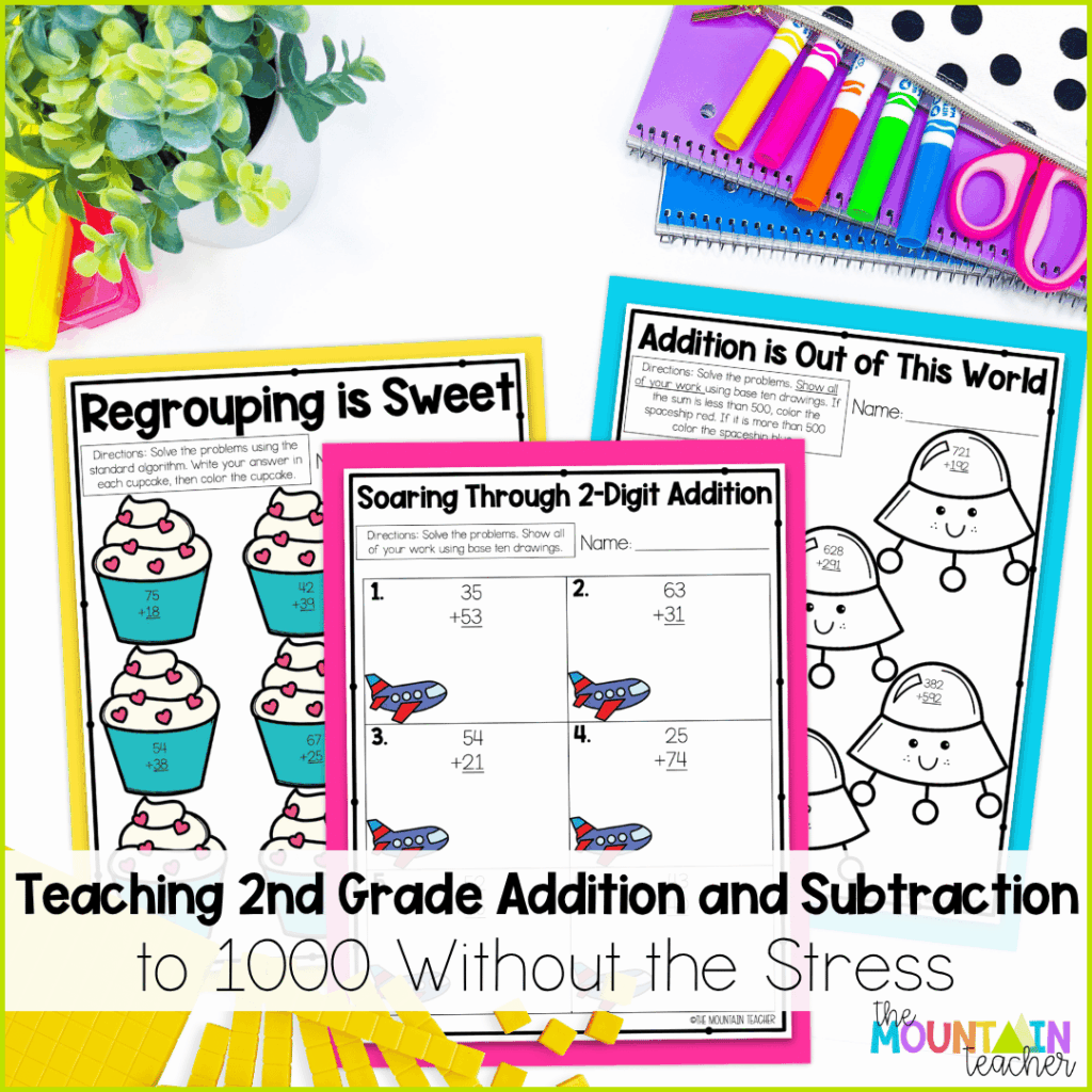 Teach 2nd grade addition and subtraction without the stress using these tips and resources.
