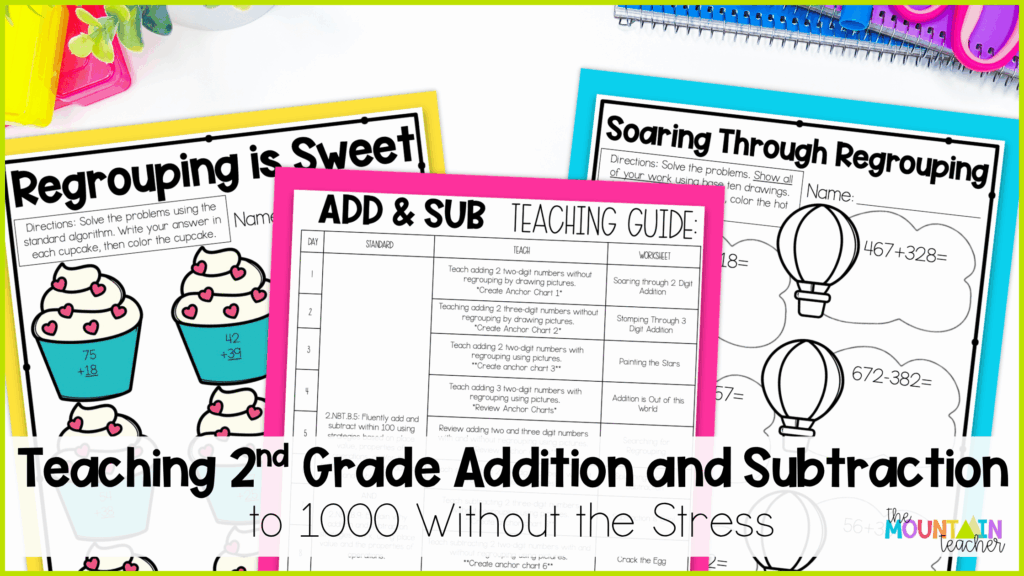 Teach 2nd grade addition and subtraction without the stress using these tips and resources.
