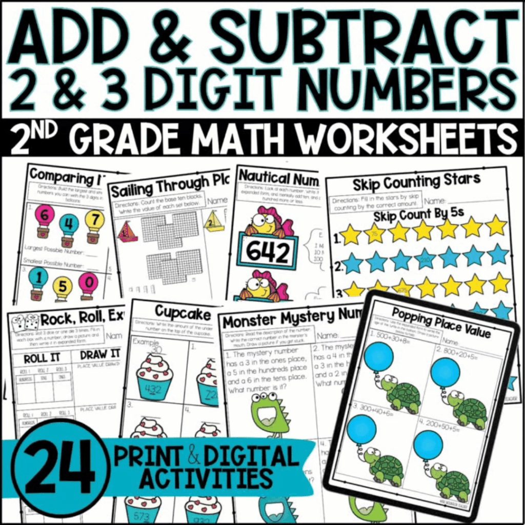 This 2nd grade addition and subtraction unit was created to provide meaningful daily practice for students.