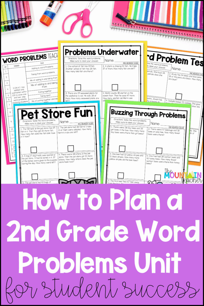 Planning a successful 2nd grade word problems unit doesn’t have to feel overwhelming! In this post, you’ll learn simple strategies for teaching word problems with confidence, helping students build problem-solving skills, math comprehension, and independence. Perfect for 2nd grade teachers looking for engaging ideas, lesson planning tips, and student-friendly word problem activities that actually work!