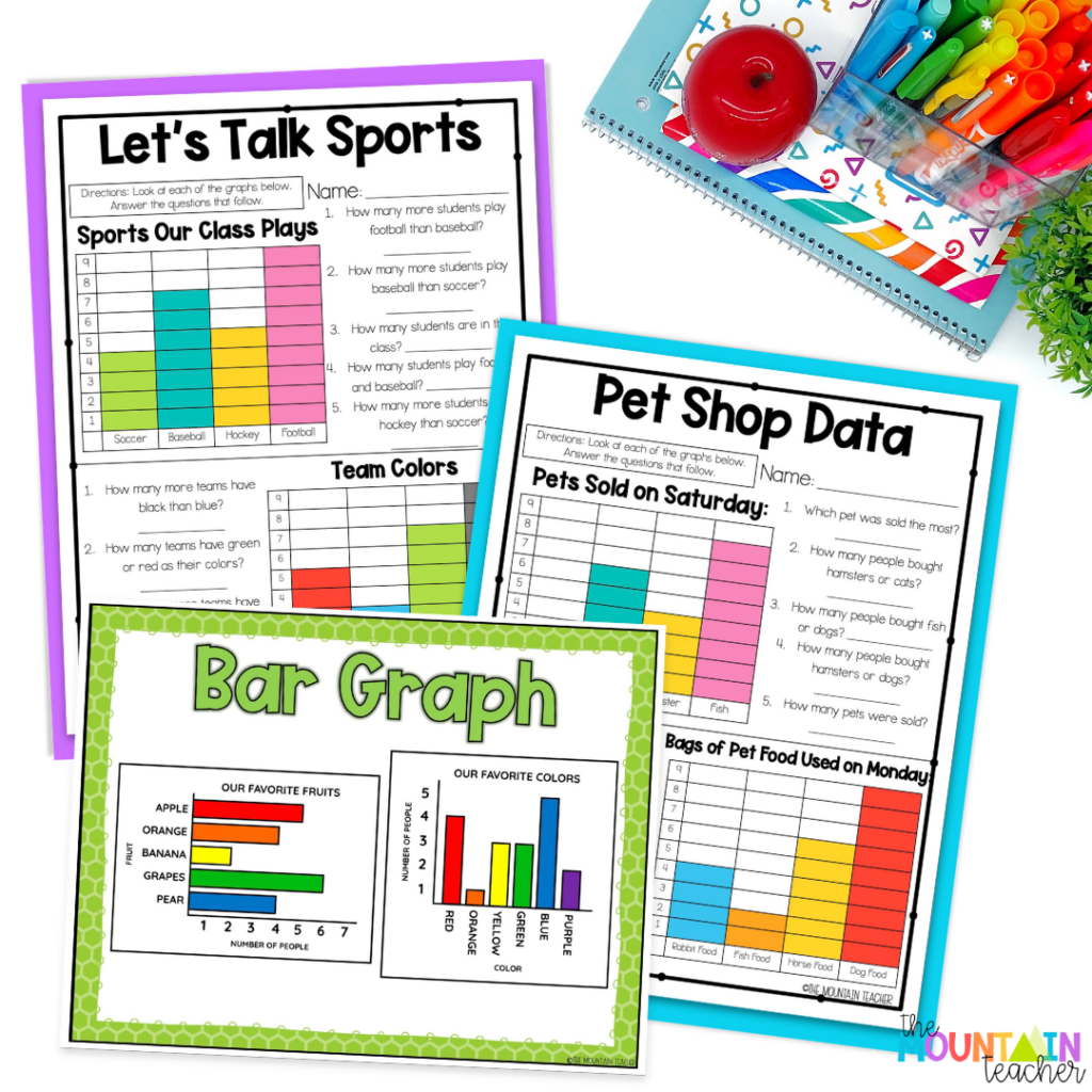 Teach bar graphs and graph keys using this resource.