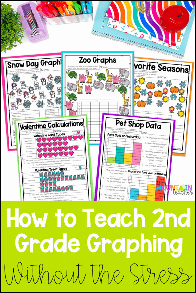 Make graphing fun and easy with these simple 2nd grade graphing strategies! This post shares engaging, low-prep ways to teach bar graphs, picture graphs, and data analysis while building students' confidence with graphing skills. Perfect for 2nd grade teachers looking for stress-free graphing lessons, hands-on activities, and classroom ideas that make math meaningful and engaging.