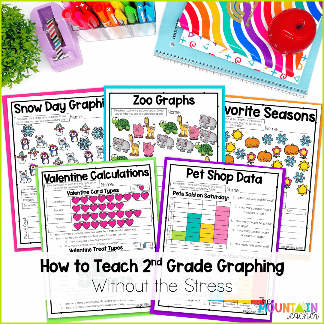 Learn how to teach 2nd grade graphing without the stress using these resources and ideas.